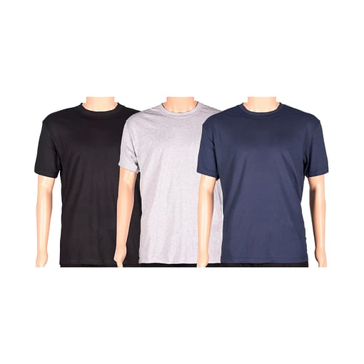 Remera Básica Manga Corta Pack X3