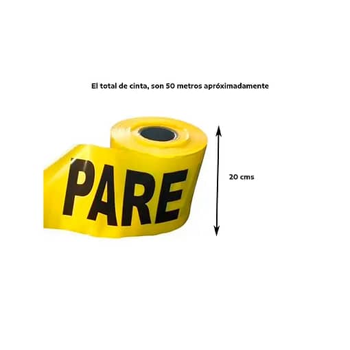 Cinta Demarcatoria De Pare Seguridad Rollo 8 Kgs - Imagen 2