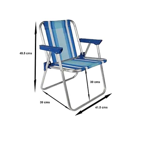 Silla Playa Plegable Infantil Aluminio Alta Mor - Imagen 2
