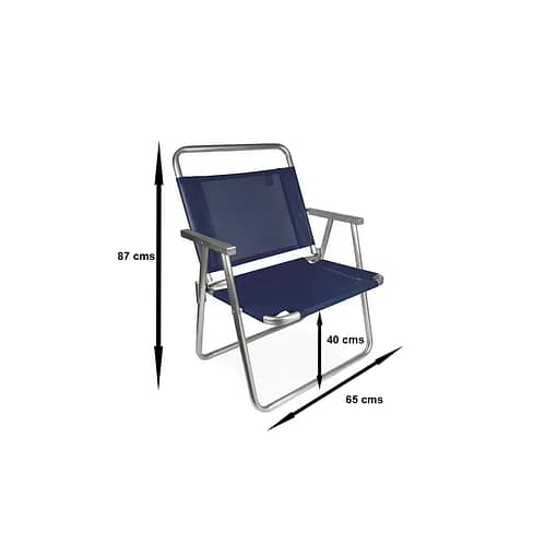 Silla Alta De Aluminio Playa Azul - Imagen 2