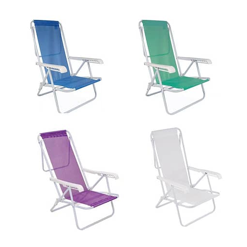 Silla De Playa Sannet Reclinable 8 Posiciones Acero - Imagen 3