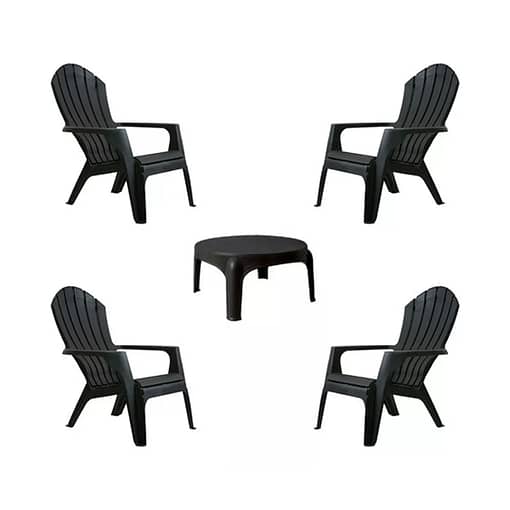 Set 4 Sillones De Jardín Exterior Miami + Mesa Puket