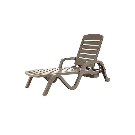 Reposera Jardín Piscina Toronto 5 Posiciones Gris