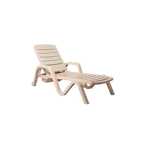 Reposera Jardín Piscina Toronto 5 Posiciones Beige