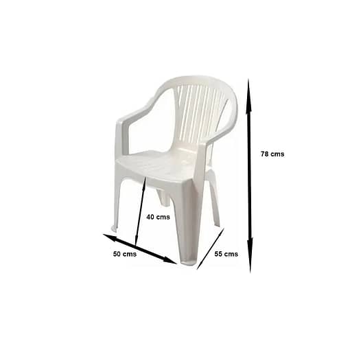 Set 10 Sillas Pvc Reforzada Apoya Brazos Titán 140 Kg Verde - Imagen 2