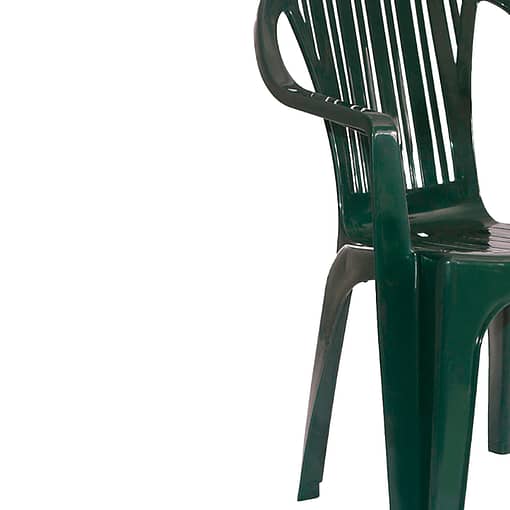 Silla PVC Reforzada Con Apoya Brazos Titán 140 Kg Verde - Imagen 6