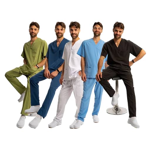 Conjunto Médico Enfermero Elastizado Unisex Varios Colores