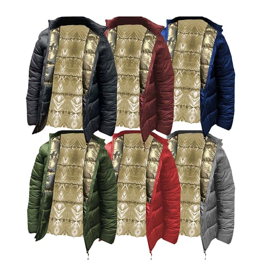Campera Inflada Unisex Con Forro Aluminizado Super Abrigada