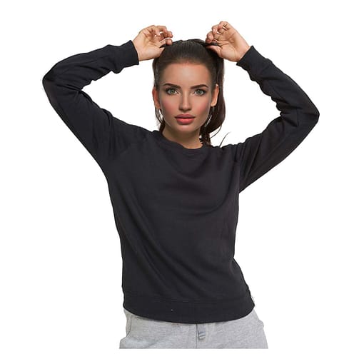 Buzo Canguro Felpa Dama Sw Negro