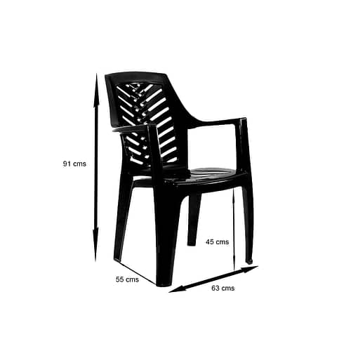 Sillas De Plástico Marbella Reforzada Hasta 120kg Pack 4 - Imagen 2