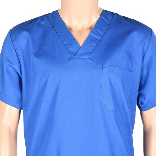 Conjunto Médico Enfermero Casaca Pantalón Azul Francia - Imagen 3