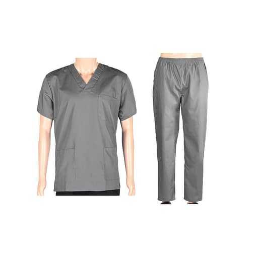 Conjunto Médico Enfermero Casaca Pantalón Gris