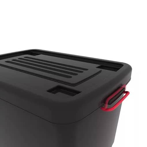Set X5 Caja Baúl Organizador Con Ruedas Apilable 95 Lts - Imagen 6