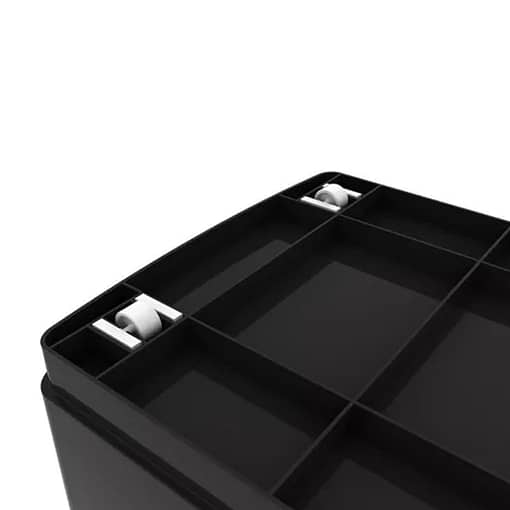 Set X5 Caja Baúl Organizador Con Ruedas Apilable 95 Lts - Imagen 7