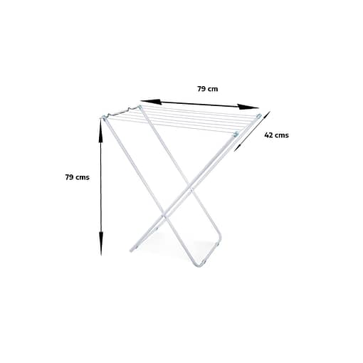 Tender Tendedero De Pie Slim Acero 5 Mtrs Plegable Mor - Imagen 2