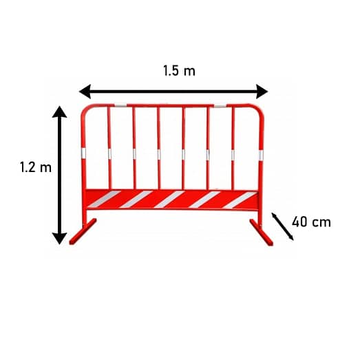 Valla De Seguridad De Metal 1.2 X 1.5 Vial - Imagen 2