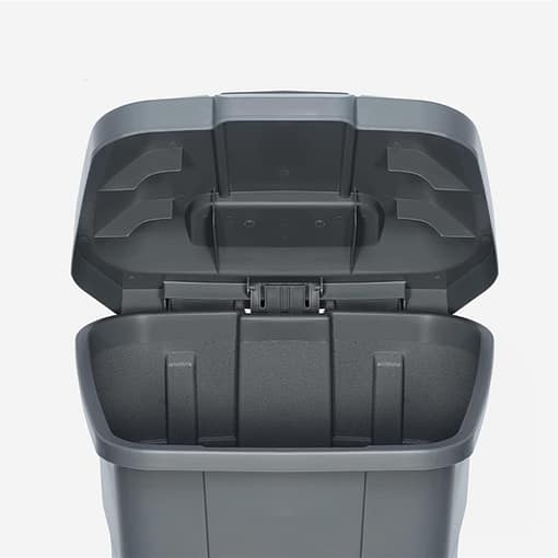 Contenedor Tacho Residuos 70 Ltrs Tapa Ruedas Y Pedal - Imagen 3