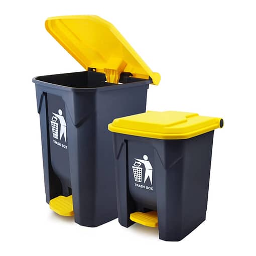 Papelera Tacho De Basura Contenedor Pedal 80 Ltrs - Imagen 4