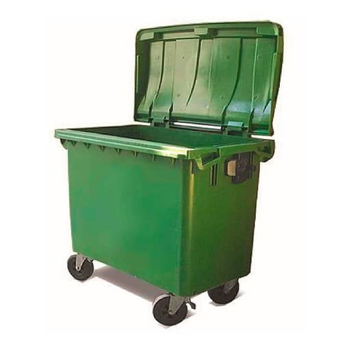 Contenedor Tacho Residuos 1100 Ltrs Tapa Y Ruedas - Imagen 4