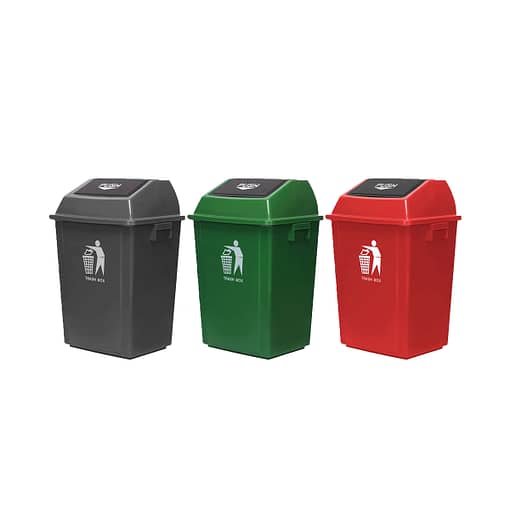 Papelera Tacho Contenedor Residuos Tapa Basculante 100 Ltrs