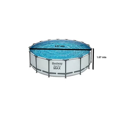 Piscina Estructural Redonda Bestway 14970 Ltrs Accesorios - Imagen 2