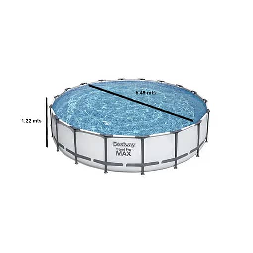 Piscina Estructural Redonda Bestway 23062 Ltrs Accesorios - Imagen 2