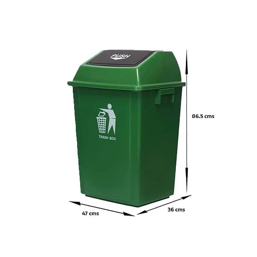 Papelera Tacho Contenedor Residuos Tapa Basculante 100 Ltrs - Imagen 2