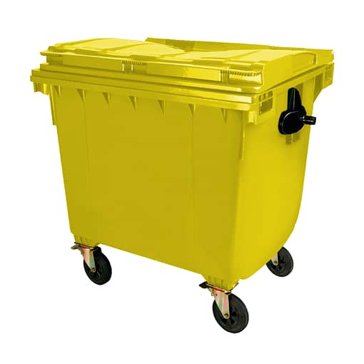 Contenedor Tacho Residuos 1100 Ltrs Tapa Y Ruedas - Imagen 6