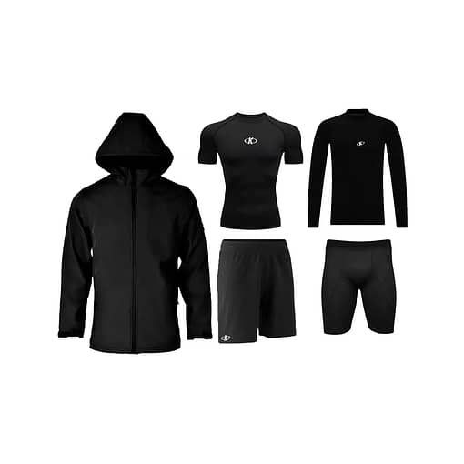 Conjunto Deportivo Térmico Campera Remera Short Calza Corta