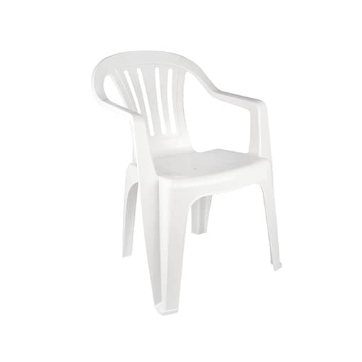 Silla Plástico Mor Reforzada Con Posabrazo Bela Vista
