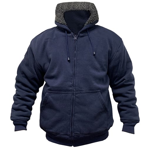 Campera Abrigo Hombre Forro Corderito Jersey