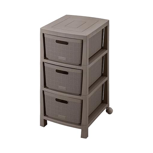 Cajonera De Plástico Rimax Fique 3 Cajones