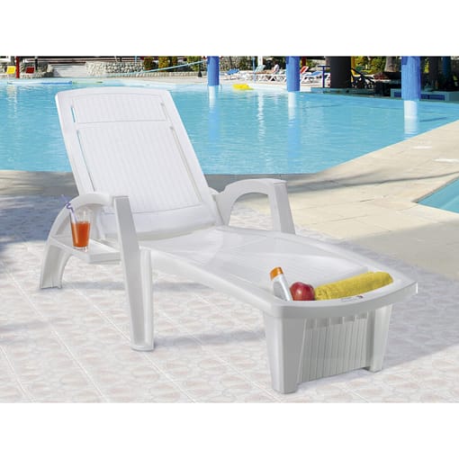 Reposera Piscina Jardín Exterior Resistente Sole Pack 2 - Imagen 7