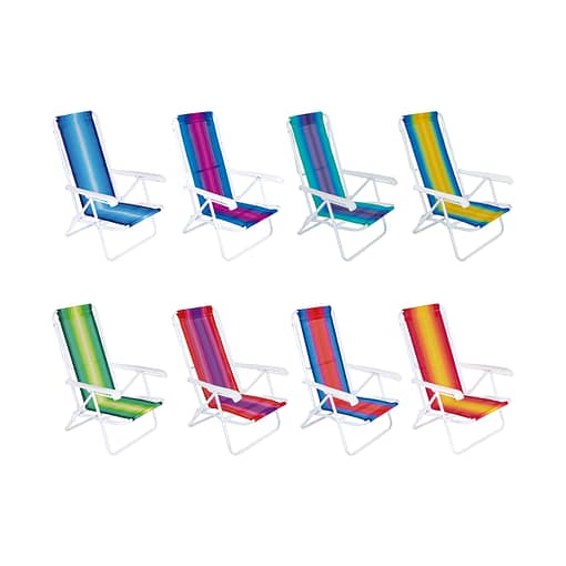 Reposera Silla Mor Playa Acero 8 Posiciones Pack 2 - Imagen 7