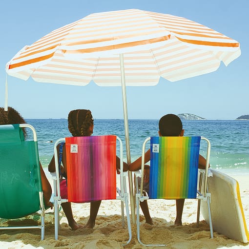 Silla Playa Mor Alta Acero Plegable Rayas Pack 2 - Imagen 7