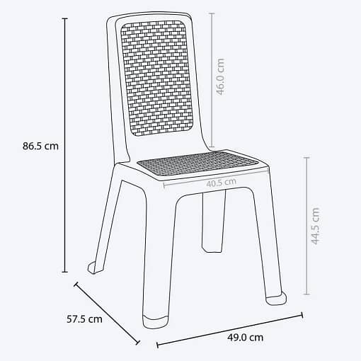 Silla De Jardín Con Apoyabrazos Rimax Wengue - Imagen 2
