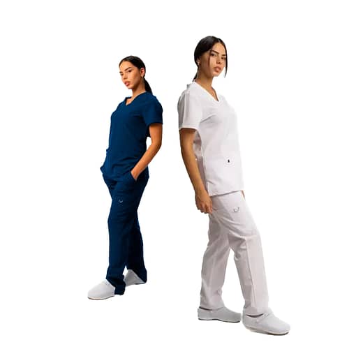 Conjunto Médico Enfermero Dama Elastizado Entallado Pack 2