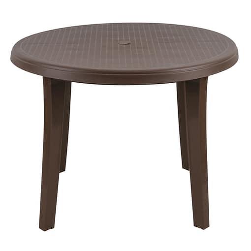 Mesa De Plástico Jardín Redonda 98cm Miami Grosfillex - Imagen 13