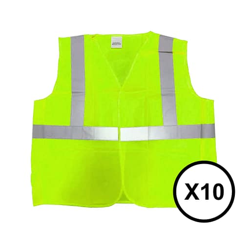 Chaleco Reflectivo Fluo Reglamentario De Seguridad X10 - Imagen 3