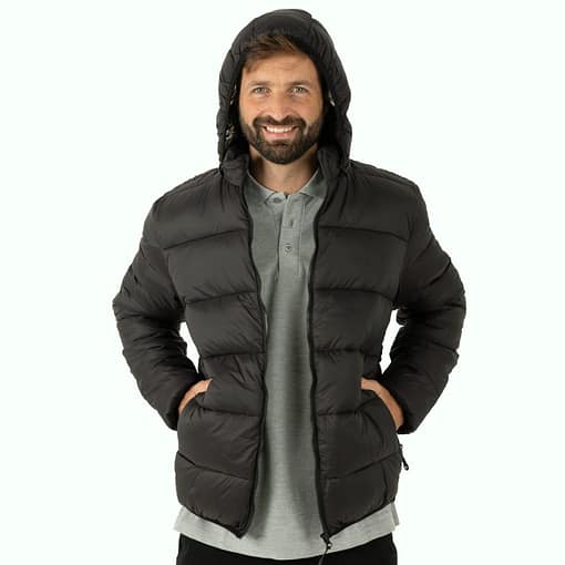 Campera Inflada Unisex Capucha Y Forro Aluminizado Super Abrigada
