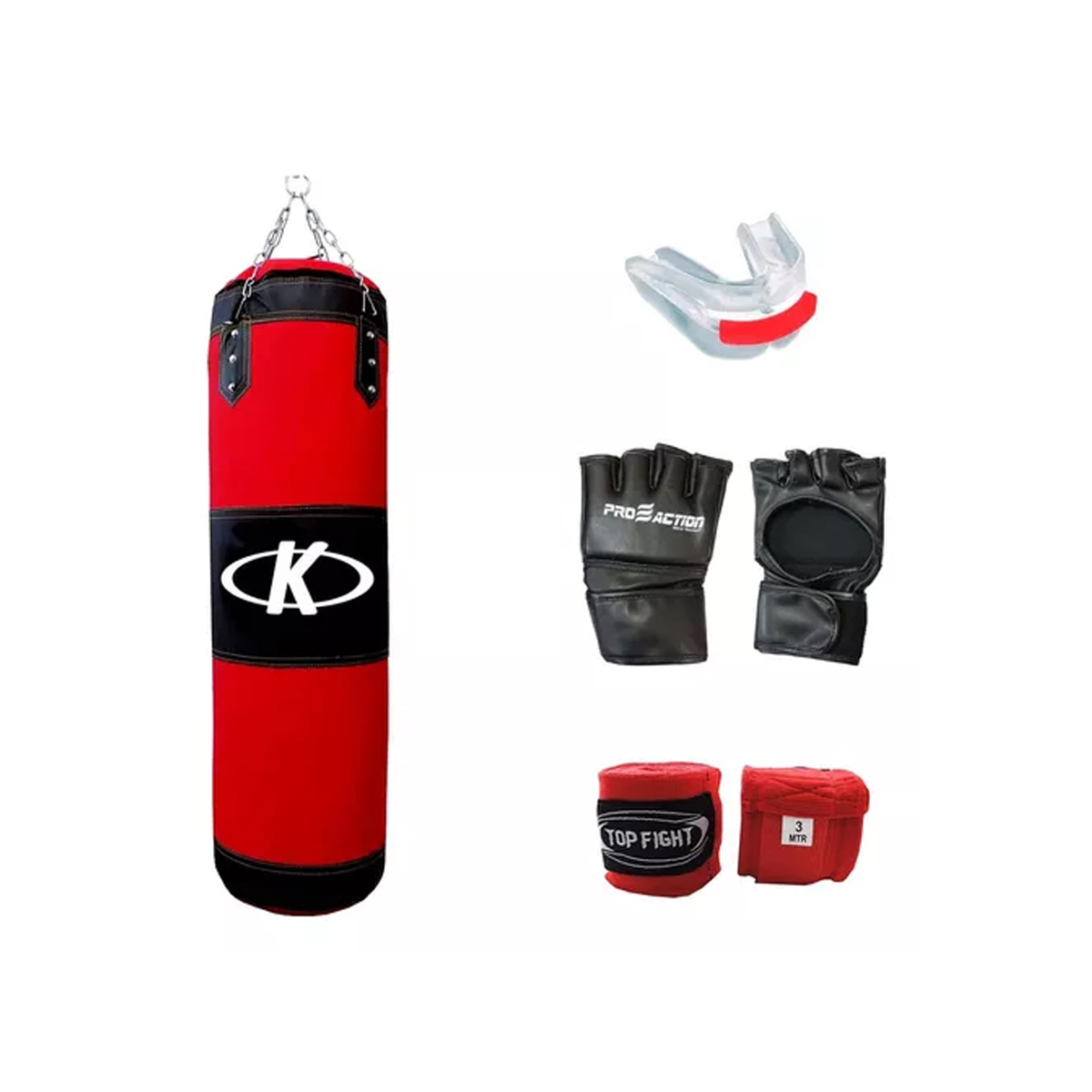 Bolsa de boxeo fashion y guantes