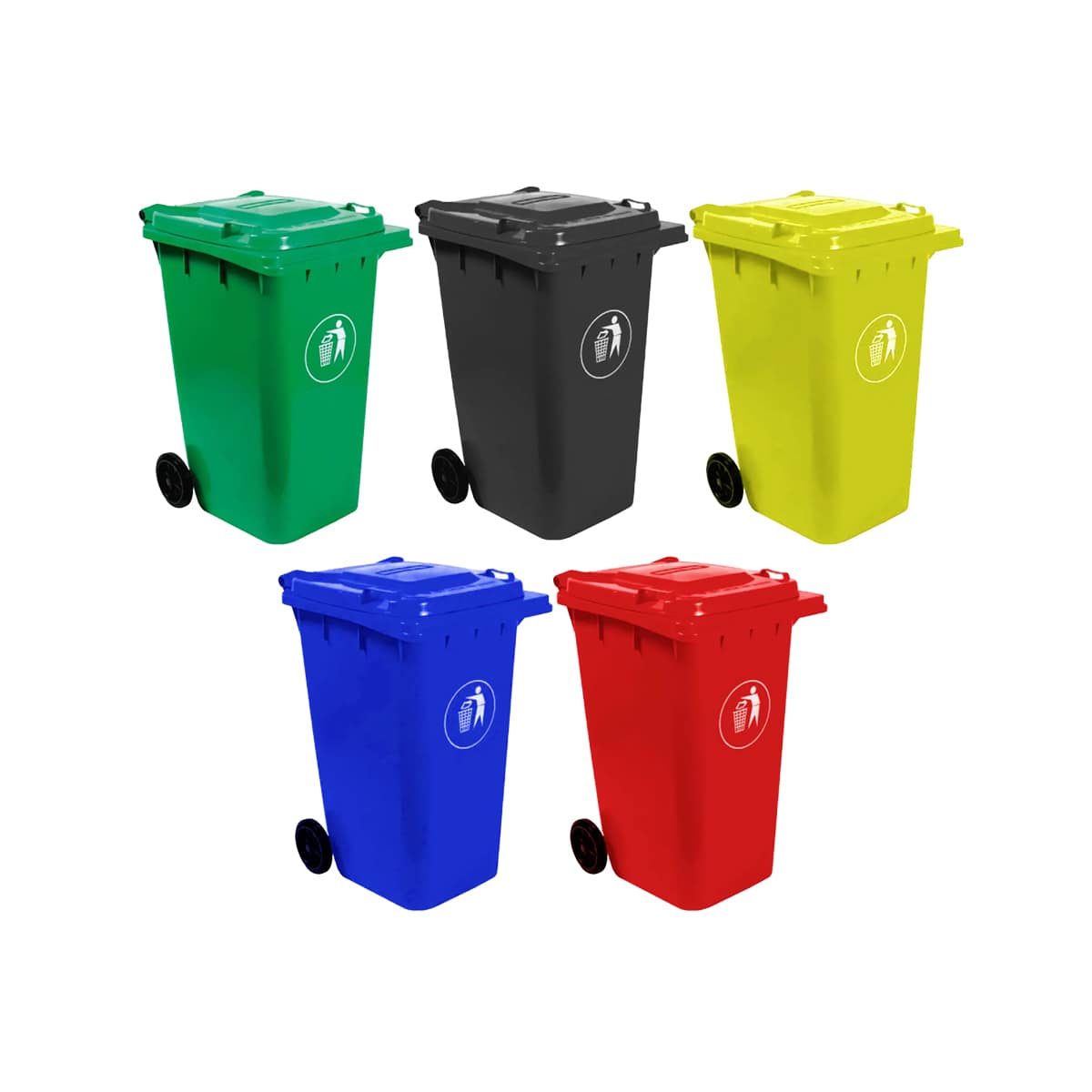 120 Litros Colores Para Tachos De Basura TACHO RECOLECTOR KING