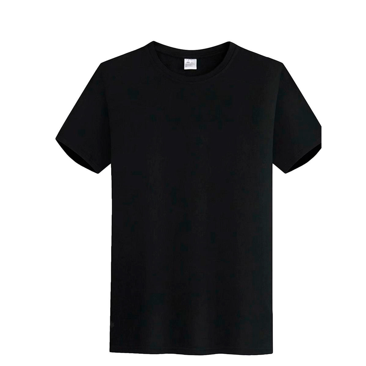 Remera negra algodon sale