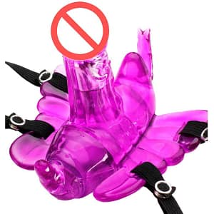 Sex Shop Uruguay 22 Vibrador Estimulador Mariposa Consolador con Mini Pene