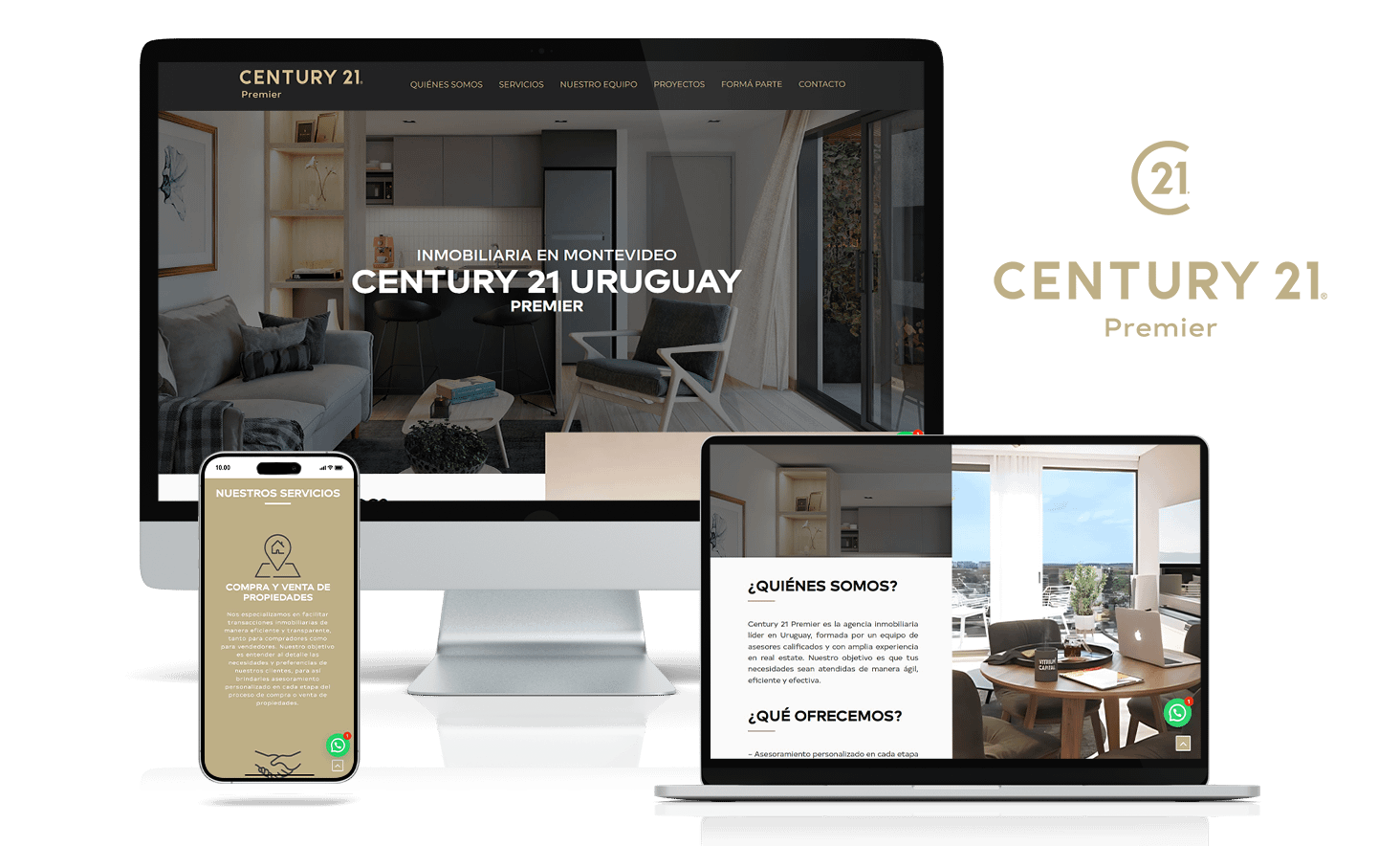 Servicio Diseño Web Century 21 Uruguay