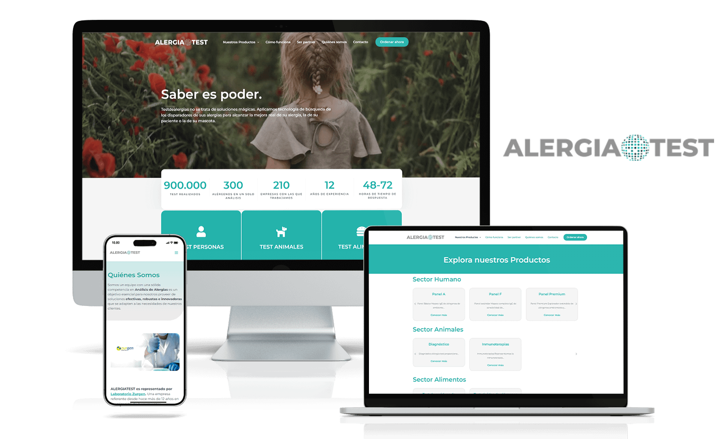 Servicio Diseño Web AlergiaTest Uruguay