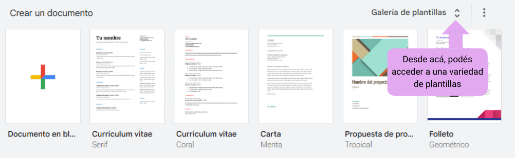 Plantillas de Google Docs