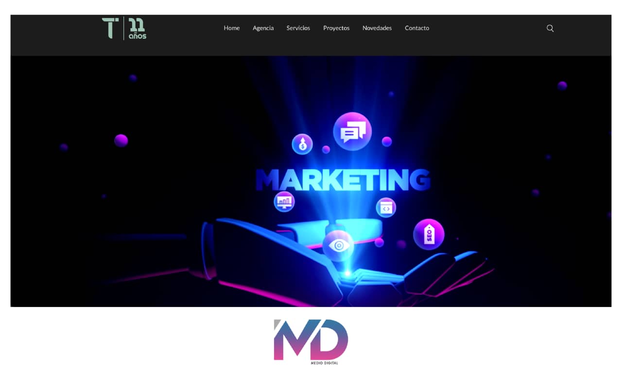 Logo Agencia de Marketing Digital Tiberia Uruguay