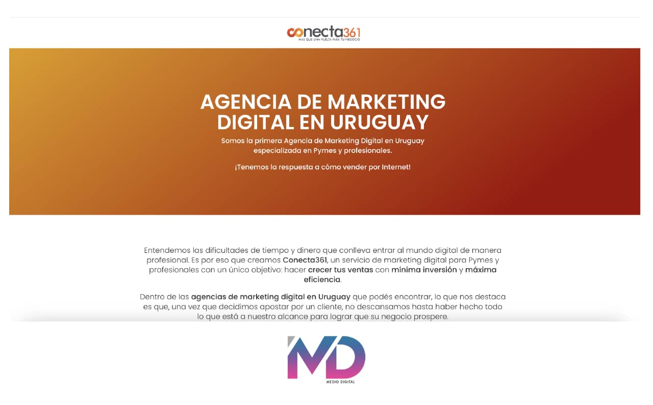 Logo Agencia de Marketing Digital Conecta361 Uruguay