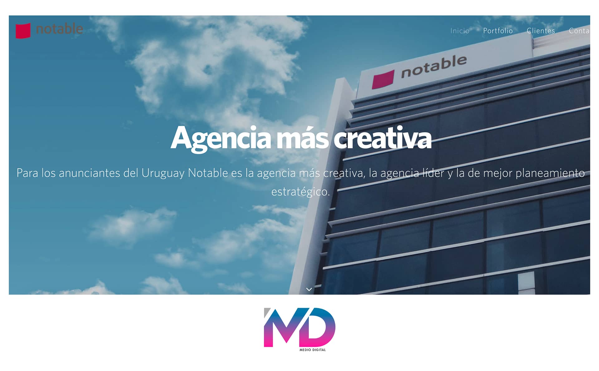 Logo Agencia de Publicidad Notable Uruguay